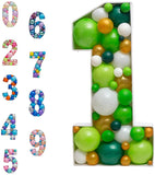 Popxstar Diy Balloons Numbers Mosaic Balloon Filling Box Mosaic Number Alphabet Frames Balloon Decoration Baby Party Anniversary Decor