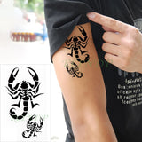 Popxstar Waterproof Temporary Tattoo Sticker black machine gun tatto flash tatoo fake tattoos for men women