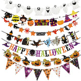 Popxstar Year Happy Halloween Banner Garland for Halloween Home hanging ornament Decorations Kids Child Favors Creative gift