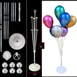 Popxstar 1Set 19 Tubes Balloon Stand Balloon Holder Column Confetti Balloons Baby Shower Birthday Party Wedding Decoration Supplies