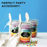 Popxstar   Waterproof Oval Shaped Erasable Chalkboard Sticker Craft BlackBoard Labels Kitchen Spice Home Sugar Pantry Jar Bottles Weddings