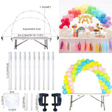 Popxstar Round balloon stand arch balloons wreath ring for wedding decoration baby shower kids birthday parties Christmas Ballon garland