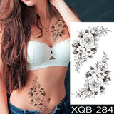 Popxstar Waterproof Temporary Tattoo Sticker I Love You Flash Tattoos Lip Print Butterfly Flowers Body Art Arm Fake Sleeve Tatoo Women