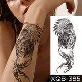 Popxstar New Year's Day Valentine's Day  Waterproof Temporary Tattoo Sticker Forest Lion Tiger Bear Flash Tattoos Women Leopard Wolf Crown Body Art Arm Fake Tatoo Men