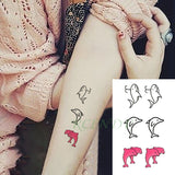 Popxstar Waterproof Temporary Tattoo Sticker black machine gun tatto flash tatoo fake tattoos for men women