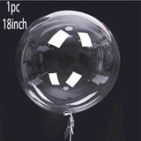 Popxstar Valentines Day Decoration Christmas Wedding White Led Balloon Globos Transparent Clear Luminous Bubble Ball Birthday Party Decor