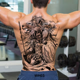 Popxstar large temporary tatoo for men tattoo body art full back sexy tattoo sticker lion king tiger dragon tattoo designs waterproof