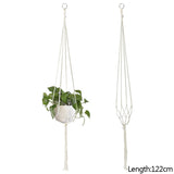 Popxstar Macrame Handmade Plant Hanger Baskets Flower Pots Holder Balcony Hanging Decoration Knotted Lifting Rope Home Garden Supplies