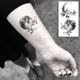 Popxstar Feather Bird 8 Element Pattern Dandelion Temporary Tattoo Sticker Fake Tattoos for Women Men Body Makeup Waterproof Stickers