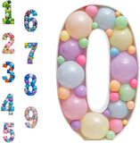 Popxstar Diy Balloons Numbers Mosaic Balloon Filling Box Mosaic Number Alphabet Frames Balloon Decoration Baby Party Anniversary Decor