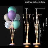 Popxstar Round balloon stand arch balloons wreath ring for wedding decoration baby shower kids birthday parties Christmas Ballon garland