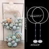 Popxstar Round balloon stand arch balloons wreath ring for wedding decoration baby shower kids birthday parties Christmas Ballon garland