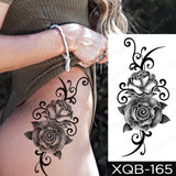 Popxstar Waterproof Temporary Tattoo Sticker I Love You Flash Tattoos Lip Print Butterfly Flowers Body Art Arm Fake Sleeve Tatoo Women