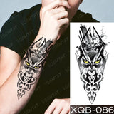 Popxstar New Year's Day Valentine's Day  Waterproof Temporary Tattoo Sticker Forest Lion Tiger Bear Flash Tattoos Women Leopard Wolf Crown Body Art Arm Fake Tatoo Men