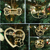 Popxstar Valentine's Day Christmas Wood Xmas Tree Hollow Pendant Cartoon Desktop Ornament Home Decor Xmas Snowflake Christmas Banner Hanging Toys 1pcs