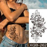 Popxstar Waterproof Temporary Tattoo Sticker I Love You Flash Tattoos Lip Print Butterfly Flowers Body Art Arm Fake Sleeve Tatoo Women