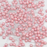 Popxstar Valentine's Day 50pcs 12mm Mini Pearl Plastic Stamen Artificial Flower Cherry Fruit Stamens Wedding Christmas Wreaths DIY Gift Box Decoration