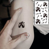 Popxstar Feather Bird 8 Element Pattern Dandelion Temporary Tattoo Sticker Fake Tattoos for Women Men Body Makeup Waterproof Stickers