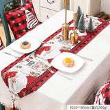35*180 Christmas Santa Claus Table Runner Polyester Cotton Hotel Home Dining Dress Up Xmas Festival Party Decor table runner