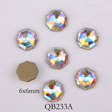 Popxstar 20pcs Crystals Nail Diamond Stone Strass AB Glass Rhinestones For 3D Nails Art Decorations Supplies Jewelry QB217-246A