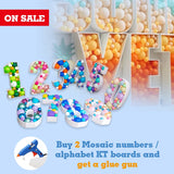 Popxstar Diy Balloons Numbers Mosaic Balloon Filling Box Mosaic Number Alphabet Frames Balloon Decoration Baby Party Anniversary Decor