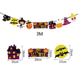 Popxstar Year Happy Halloween Banner Garland for Halloween Home hanging ornament Decorations Kids Child Favors Creative gift