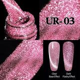 Popxstar 7.5ml Purple Reflective Cat Magnetic Gel Polish Semi Permanent Soak Off UV Led Gel Varnish Spring Nail Art Manicures