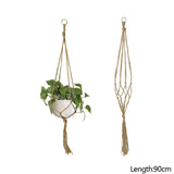 Popxstar Macrame Handmade Plant Hanger Baskets Flower Pots Holder Balcony Hanging Decoration Knotted Lifting Rope Home Garden Supplies