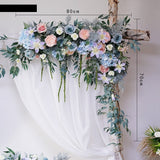 Popxstar Customize Wedding Background Pink Floral Triangle Flower Row  Artificial Decorations Decorative Flowers Fake Flowers arrangement