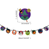 Popxstar Year Happy Halloween Banner Garland for Halloween Home hanging ornament Decorations Kids Child Favors Creative gift