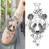 Popxstar Teenagers over Knee Tattoo Men Small Men's TattoosGod Cross Lion Temporary Tattoos For Men Women Realistic Compass Lion Fake Tatoos Forearm Jesus Christ Thigh Tattoo Sticker