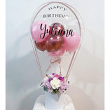 Popxstar Balloon Flowers Gift Box Packing Lid Wedding Party Cylinder Candy Round Custom Logo Luxury Cardboard Rose Bouquet Package I Love