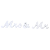 Popxstar New Year Valentine's Day 1 Set Mr & Mrs WEDDING LETTERS Valentine Wedding Decoration White Black Mr AND Mrs Letters Sign Gift Decor Photography Props