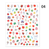 Popxstar Geometric Lines Flowers Leaves 3D Nail Sticker Figure Woman Face Pattern Special Self Adhesive Nail Art Decals Manicures Sliders