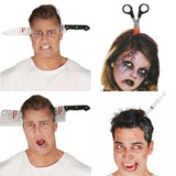Popxstar Horror Headband Halloween Decoration Scary Knife Halloween Accessories Props Halloween Party Supplies Event Party Decor