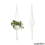 Popxstar Macrame Handmade Plant Hanger Baskets Flower Pots Holder Balcony Hanging Decoration Knotted Lifting Rope Home Garden Supplies