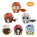 Popxstar Jungle Animals Disposable Tableware Wild One Woodland Safari 1st Birthday Party Decoration Kids Baby Shower Jungle Themed Party