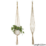 Popxstar Macrame Handmade Plant Hanger Baskets Flower Pots Holder Balcony Hanging Decoration Knotted Lifting Rope Home Garden Supplies