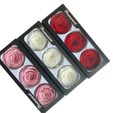 Popxstar Immortality Rose Head Real Flower Preserved Flowers Valentines Decoration Rose In Box Diameter 6-7cm Roses