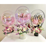 Popxstar Balloon Flowers Gift Box Packing Lid Wedding Party Cylinder Candy Round Custom Logo Luxury Cardboard Rose Bouquet Package I Love