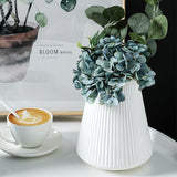 Popxstar Morandi Plastic Vase Living Room Decoration Ornaments Modern Origami Plastic Vases for Flower Arrangements Home Decoration