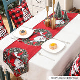 35*180 Christmas Santa Claus Table Runner Polyester Cotton Hotel Home Dining Dress Up Xmas Festival Party Decor table runner