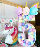 Popxstar Diy Balloons Numbers Mosaic Balloon Filling Box Mosaic Number Alphabet Frames Balloon Decoration Baby Party Anniversary Decor