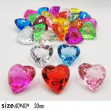 30-250pcs Acrylic Diamond Artificial Gem Animal Plant  Party Vase Filler Birthday Gift Craft Decoration Easter Valentines Day