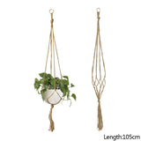 Popxstar Macrame Handmade Plant Hanger Baskets Flower Pots Holder Balcony Hanging Decoration Knotted Lifting Rope Home Garden Supplies