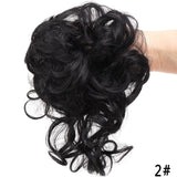 Popxstar   Synthetic Messy Chignon Donut Hair Bun Hair Accessories  Scrunchies Elastic Hair Band Hair Ties Curly Hairpiece Blonde Hair