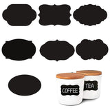 Popxstar   Waterproof Oval Shaped Erasable Chalkboard Sticker Craft BlackBoard Labels Kitchen Spice Home Sugar Pantry Jar Bottles Weddings