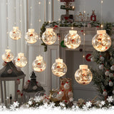 Popxstar LED Curtain String Light Ball Christmas Decoration Christmas and New Year DIY Decorative Light String Christmas Decoration