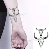 Popxstar Waterproof Temporary Tattoo Sticker black machine gun tatto flash tatoo fake tattoos for men women