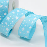 Popxstar 5yards 15mm 20mm 25mm 38mm Grosgrain Ribbon Printed Stars for Christmas Wedding Decoration Bowknot DIY Sewing Handmand Craft